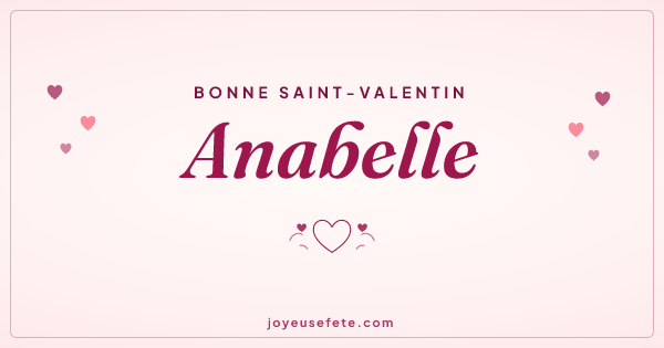 Image « Bonne Saint-Valentin Anabelle » au format large