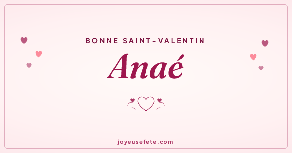 Image « Bonne Saint-Valentin Anaé » au format large