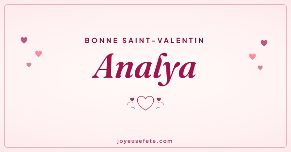 Image « Bonne Saint-Valentin Analya » au format large
