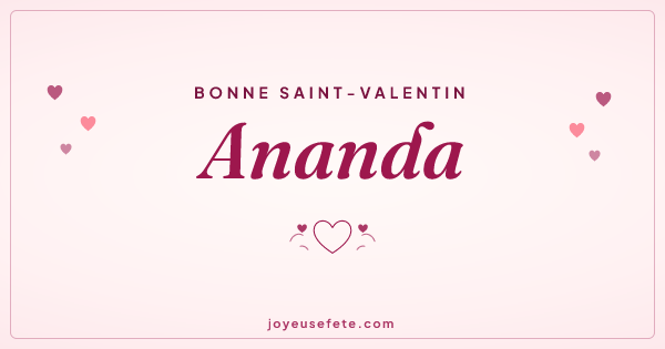 Image « Bonne Saint-Valentin Ananda » au format large