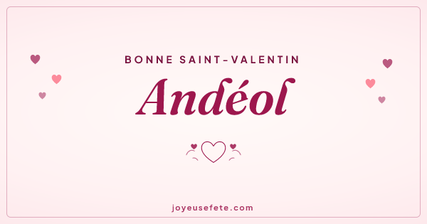 Image « Bonne Saint-Valentin Andéol » au format large