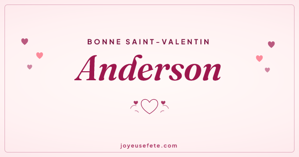 Image « Bonne Saint-Valentin Anderson » au format large