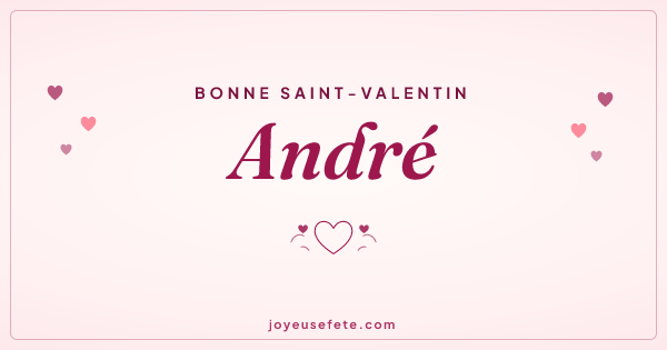 Image « Bonne Saint-Valentin André » au format large