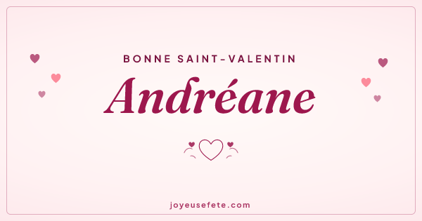 Image « Bonne Saint-Valentin Andréane » au format large
