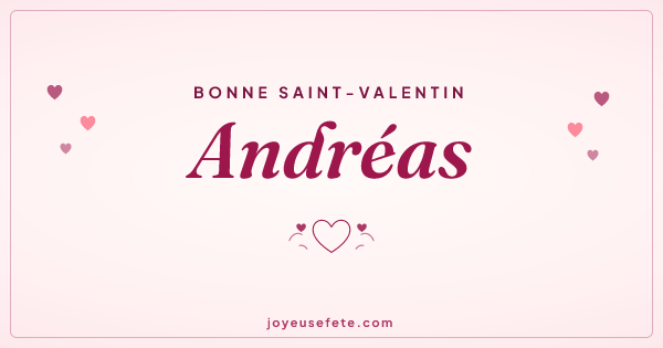 Image « Bonne Saint-Valentin Andréas » au format large