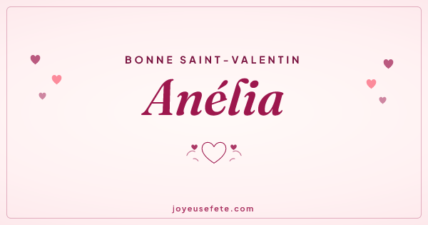 Image « Bonne Saint-Valentin Anélia » au format large