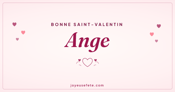 Image « Bonne Saint-Valentin Ange » au format large