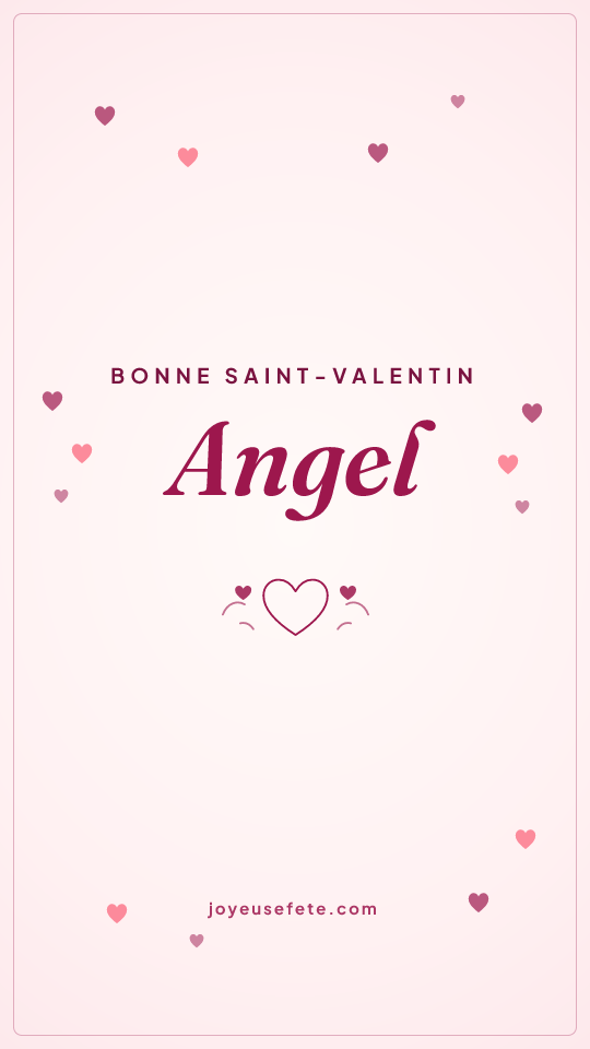 Image « Bonne Saint-Valentin Angel » au format story