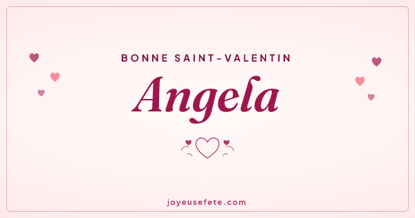 Image « Bonne Saint-Valentin Angela » au format large