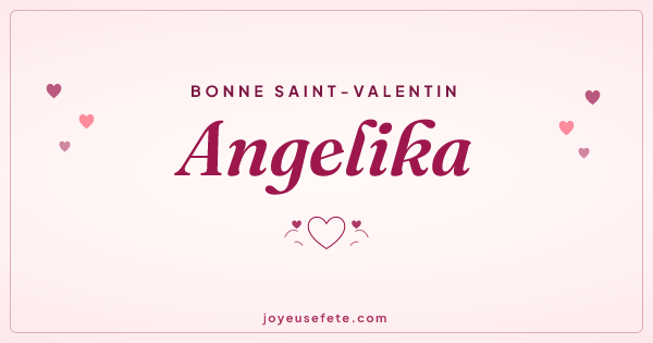 Image « Bonne Saint-Valentin Angelika » au format large