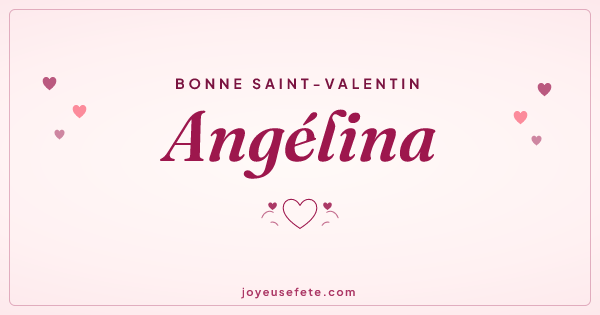 Image « Bonne Saint-Valentin Angélina » au format large