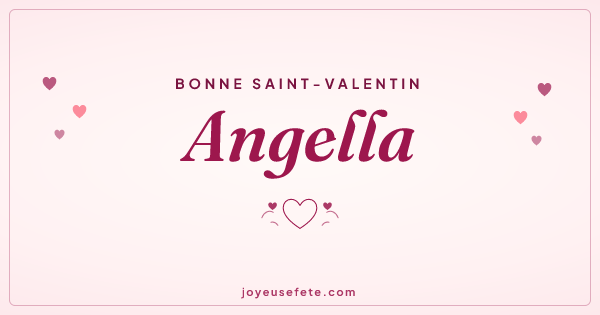 Image « Bonne Saint-Valentin Angella » au format large