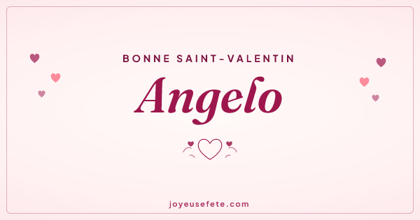 Image « Bonne Saint-Valentin Angelo » au format large