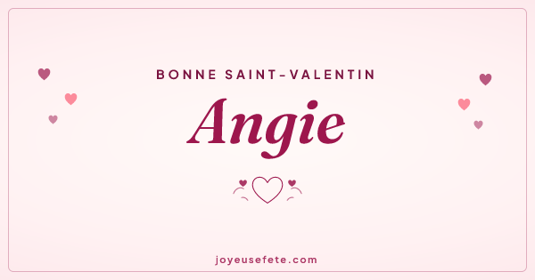 Image « Bonne Saint-Valentin Angie » au format large