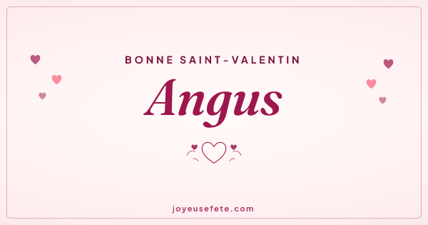 Image « Bonne Saint-Valentin Angus » au format large