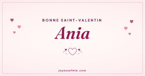 Image « Bonne Saint-Valentin Ania » au format large