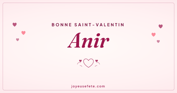 Image « Bonne Saint-Valentin Anir » au format large