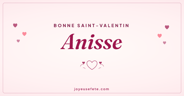 Image « Bonne Saint-Valentin Anisse » au format large