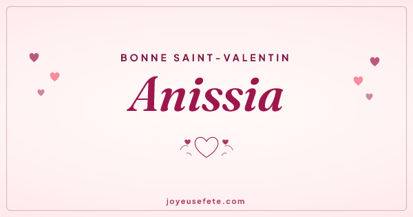 Image « Bonne Saint-Valentin Anissia » au format large