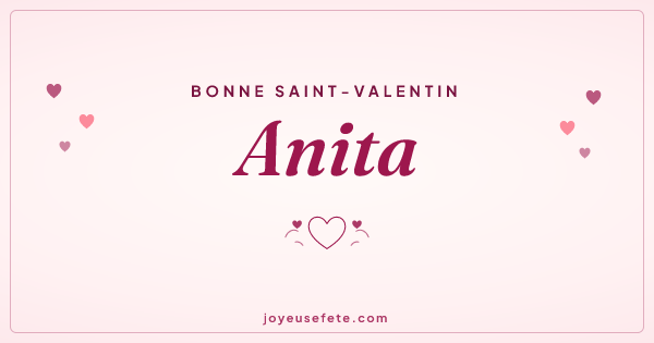 Image « Bonne Saint-Valentin Anita » au format large