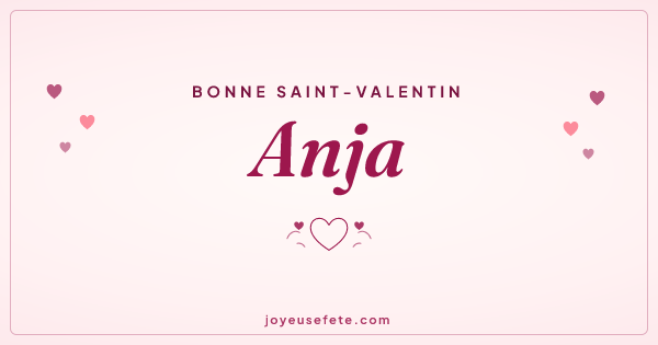 Image « Bonne Saint-Valentin Anja » au format large