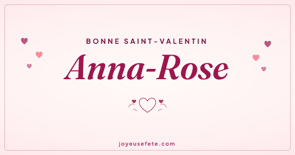 Image « Bonne Saint-Valentin Anna-Rose » au format large