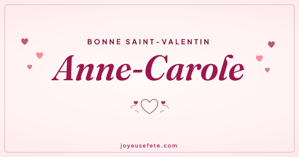 Image « Bonne Saint-Valentin Anne-Carole » au format large