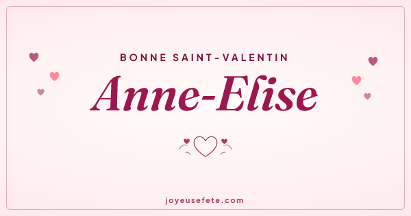 Image « Bonne Saint-Valentin Anne-Elise » au format large