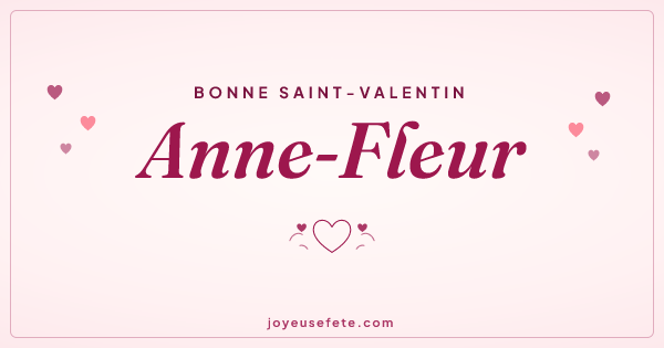Image « Bonne Saint-Valentin Anne-Fleur » au format large