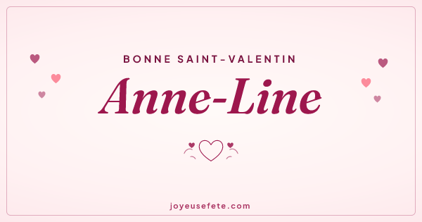 Image « Bonne Saint-Valentin Anne-Line » au format large