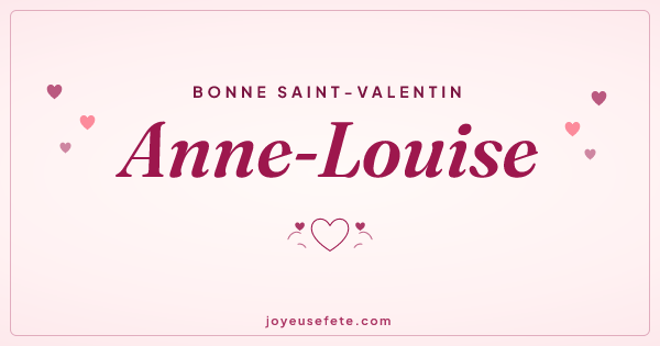 Image « Bonne Saint-Valentin Anne-Louise » au format large