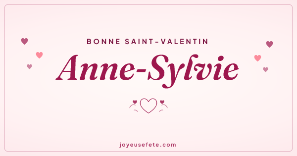 Image « Bonne Saint-Valentin Anne-Sylvie » au format large