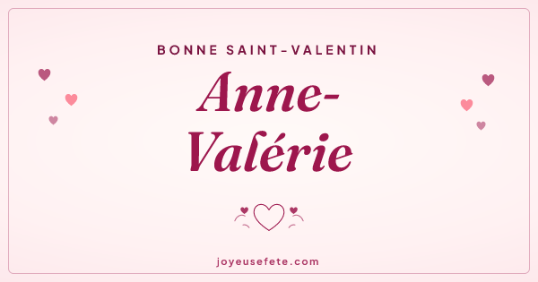 Image « Bonne Saint-Valentin Anne-Valérie » au format large