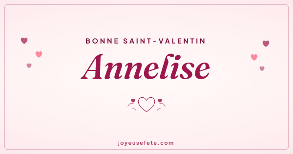 Image « Bonne Saint-Valentin Annelise » au format large