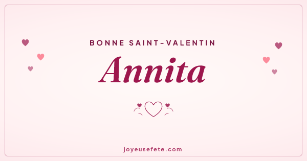 Image « Bonne Saint-Valentin Annita » au format large