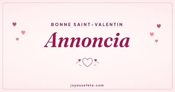 Image « Bonne Saint-Valentin Annoncia » au format large