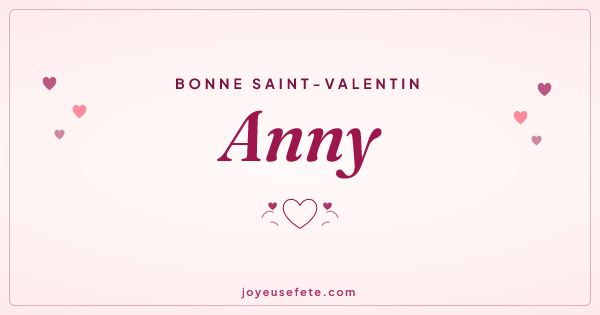 Image « Bonne Saint-Valentin Anny » au format large
