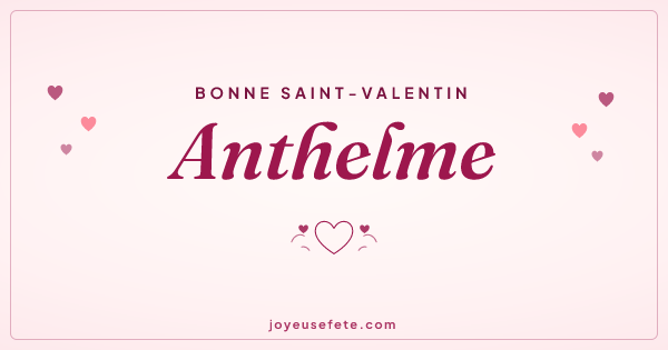 Image « Bonne Saint-Valentin Anthelme » au format large