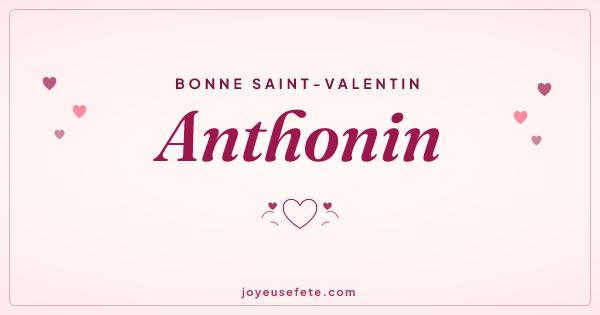 Image « Bonne Saint-Valentin Anthonin » au format large