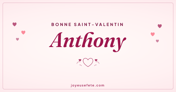 Image « Bonne Saint-Valentin Anthony » au format large