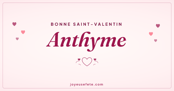 Image « Bonne Saint-Valentin Anthyme » au format large