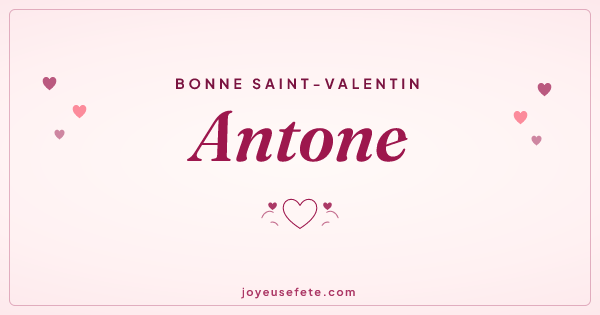 Image « Bonne Saint-Valentin Antone » au format large