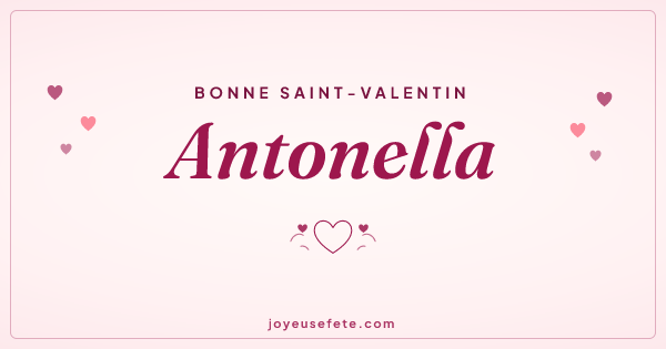 Image « Bonne Saint-Valentin Antonella » au format large