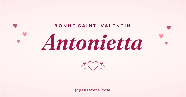 Image « Bonne Saint-Valentin Antonietta » au format large