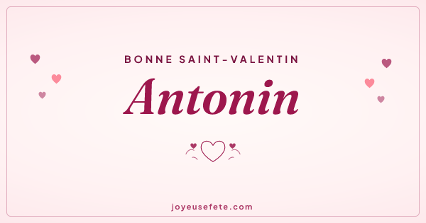 Image « Bonne Saint-Valentin Antonin » au format large