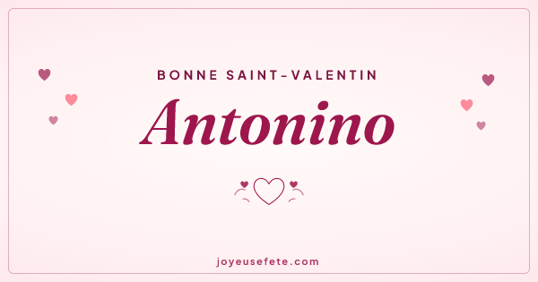 Image « Bonne Saint-Valentin Antonino » au format large
