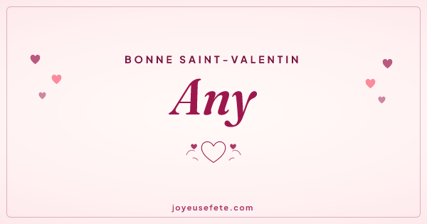 Image « Bonne Saint-Valentin Any » au format large