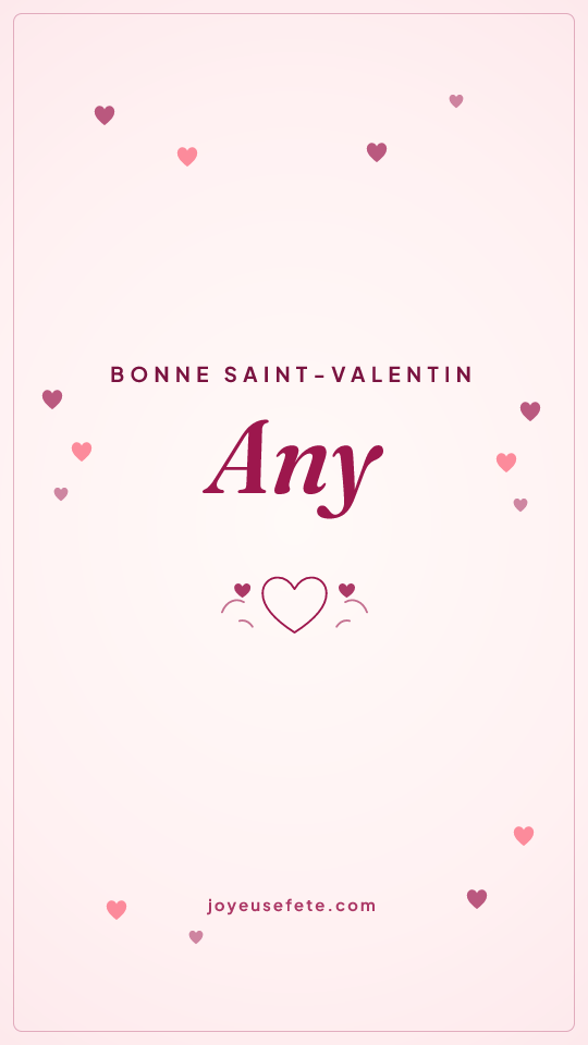 Image « Bonne Saint-Valentin Any » au format story