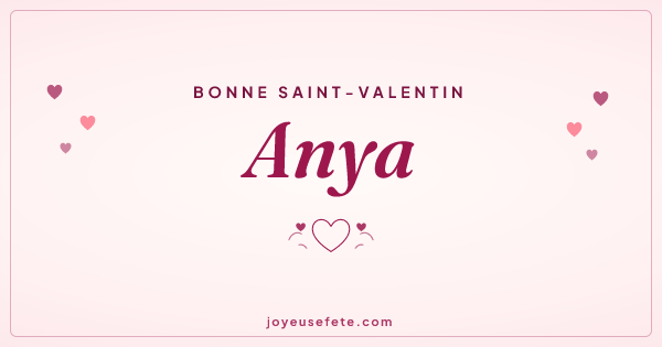 Image « Bonne Saint-Valentin Anya » au format large