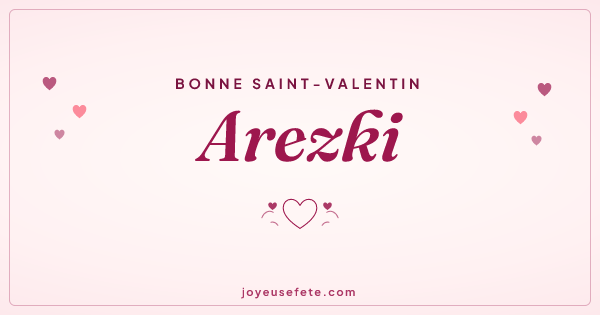 Image « Bonne Saint-Valentin Arezki » au format large